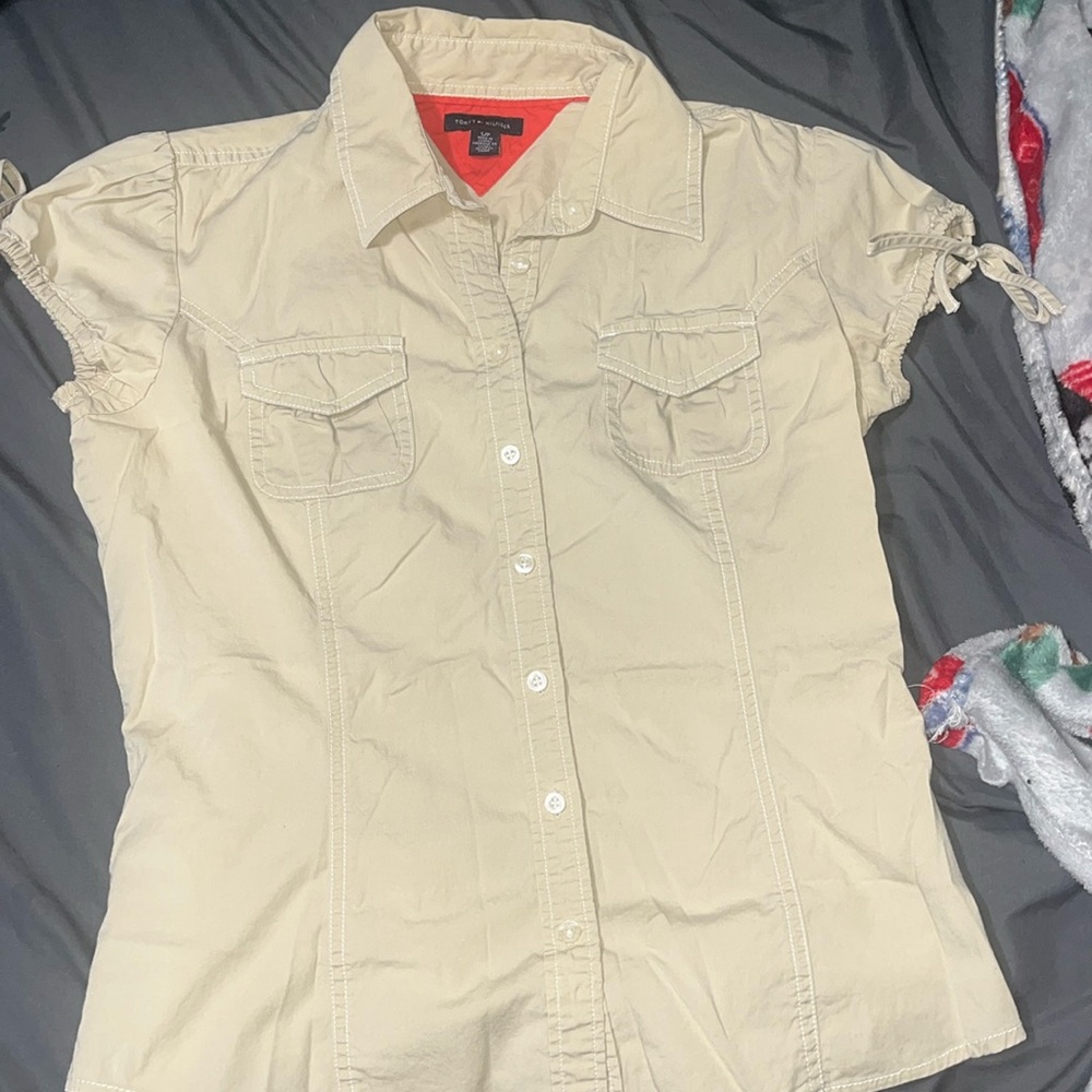 Cream colored button up